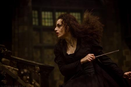 bellatrix lestrange, harry potter style, analog style,  <lora:Bellatrix Lestrange:1>