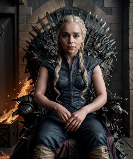 Emilia Clarke as Daenerys Targaryen - LORA  - FLUX and PONY 👑 SD1.5 v8.0