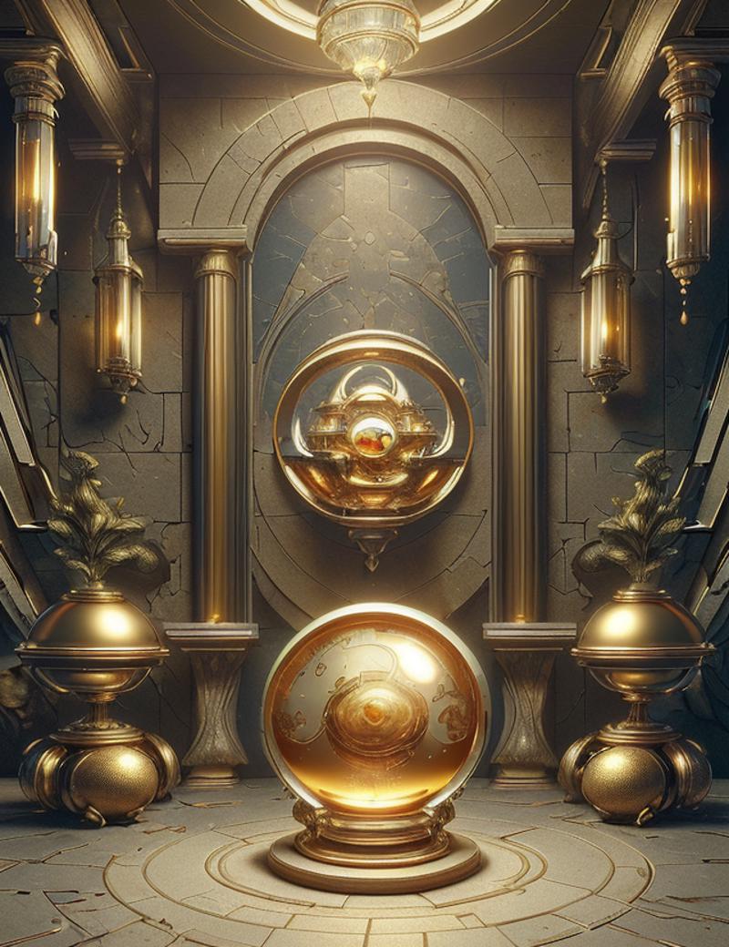 Golden Tech - World Morph image by DonMischo