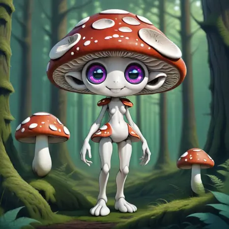 Mushroom Creature Humanoid