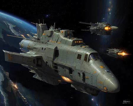 best quality,masterpiece,highly detailed,ultra-detailed,
(logh spacecraft, space_battleship science fiction, scifi :1.3)   in orbit earth \(planet\), starry sky, nebula, beam,laser,glowing engin,
<lora:LOGH:0.5>