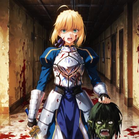 holding severed head, 首を刎ねる, 枭首 V1