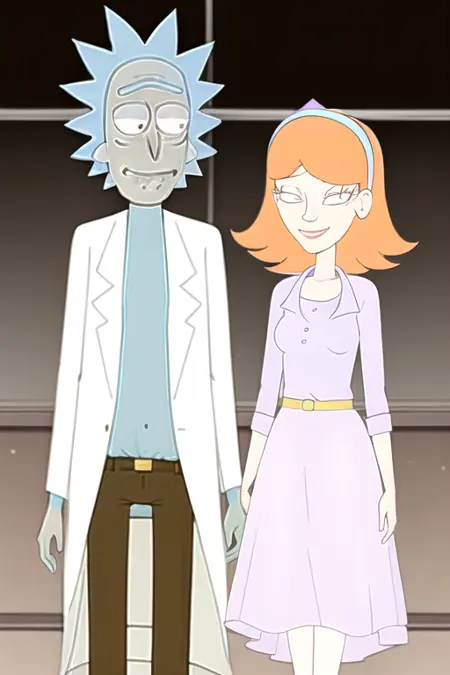 Rick Sanchez x Jessica W. (Rick and Morty)
