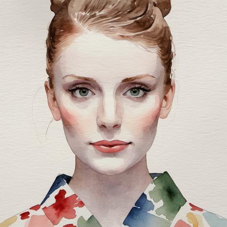 A watercolor painting of the face of a woman wearing a kimono,subtle colors, minimalist, faint, <lora:brhoward_xl_1_standard_merge_22_74_04_06:1.1>