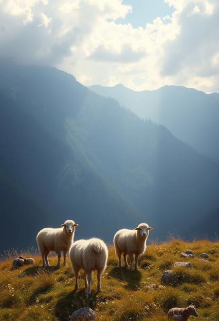 Masterpiece, highly detailed, best quality, high-resolution, fine texture, "the Lord is my shepherd"
