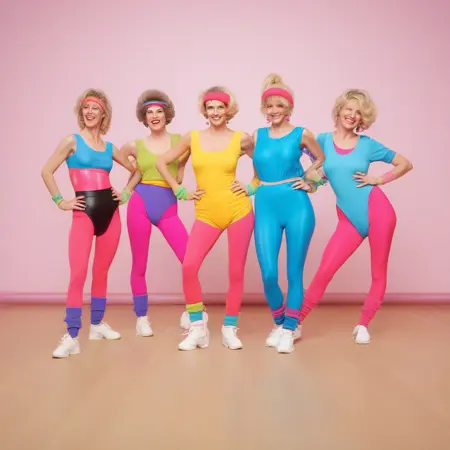 80s aerobic outfit XL