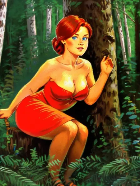 Printed Postcards / Pinup / Zarubin / Style