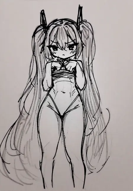 novice sketch style XL 新手草稿XL