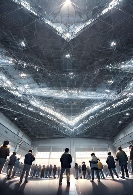 東京ビッグサイト東展示場  / TokyoBigSight EASTHALL indoors SDXL SDXL_V1