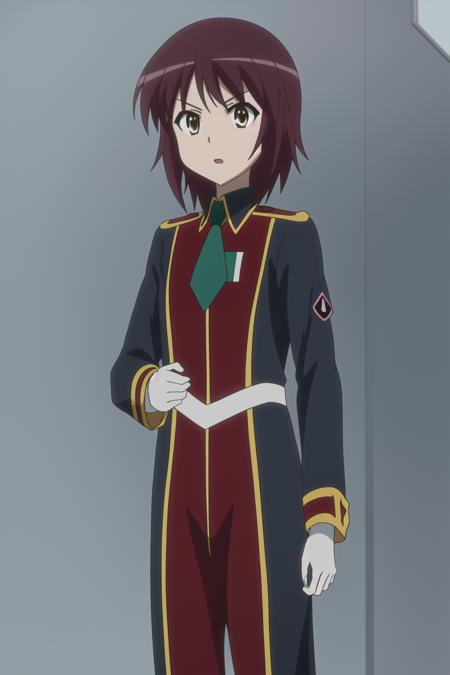 <lora:AstarotteGriselda_v10:0.7> griselda reginhard, uniform with a tie, 8k, masterpiece, absurdres, anime, screencap,