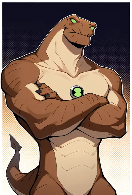 Humungousaur -- Ben 10 Ultimate Alien Force (chaquetrix support) Illust