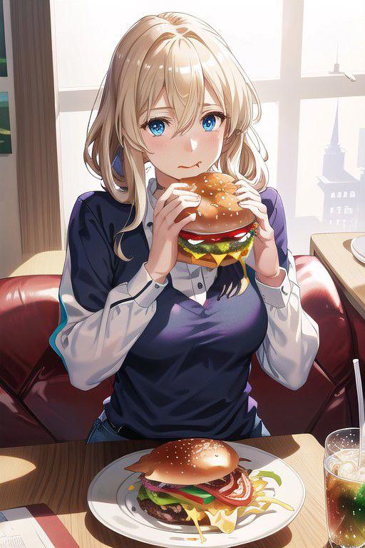 Huge Two-Handed Burger LoRA image by Viiii