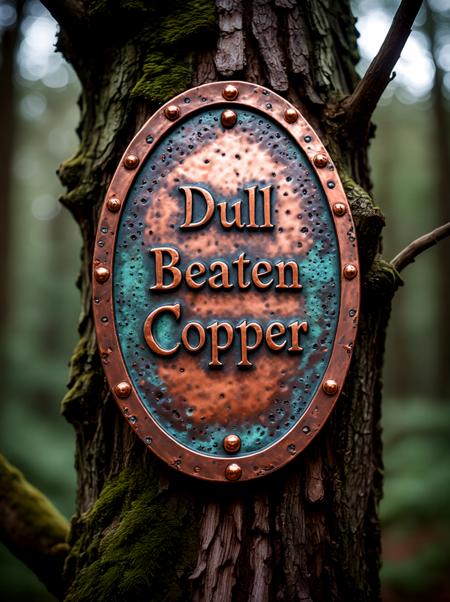Dull Beaten Copper Style - CE V01 - Qwen