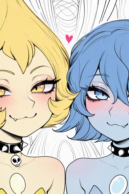 Yellow Pearl AND Blue Pearl (Steven Universe)
