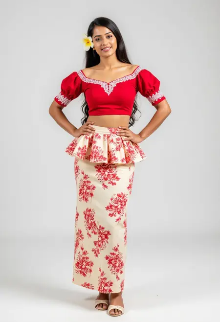 Sri Lankan Traditional Outfit (Awurudu Kumari)