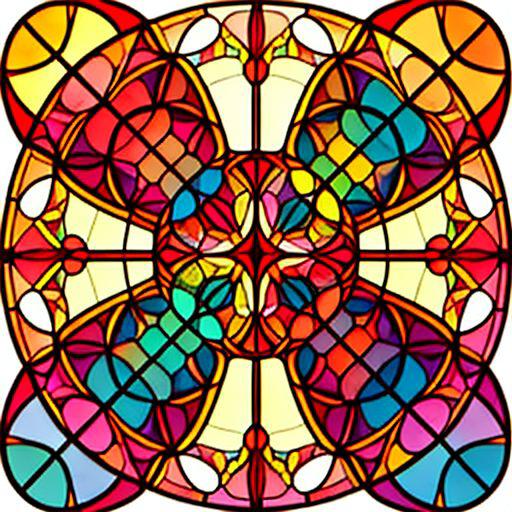 Stained glass circle image by simpledit