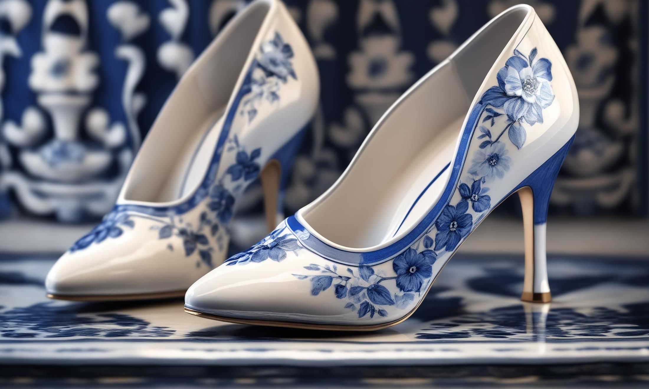 XL Realistic blue and white porcelain art style image by comingdemon