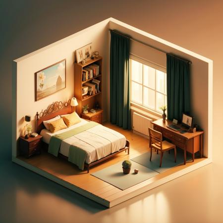 3d  blender room house bedroom