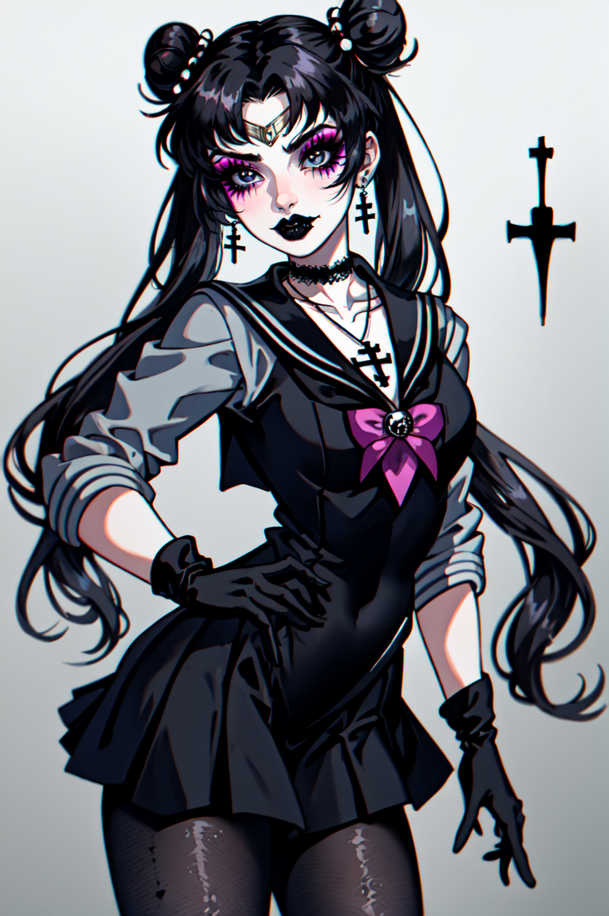 Sailor Moon Goth (Prompt like a Pro Textual Inversions!) image by duskfallcrew