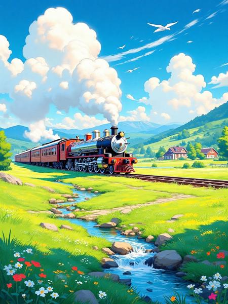 E_Anime Landscape Drawing_Fairy Tale Scene Generation v1.0