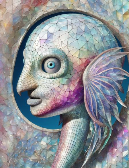 DonM - Wireframe Mosaik [SD,SDXL,Pony] SD1.5