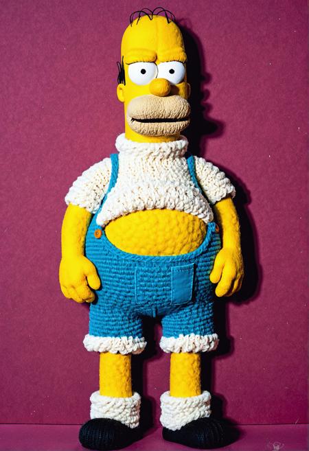Knitted Characters Knitted Homer Simpson