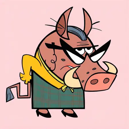 Mrs Warthog (My Gym Partners is a Monkey)