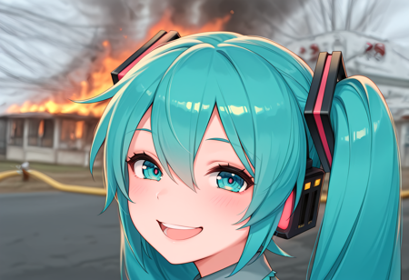 Selfie with Burning House - Disaster Girl (Meme) v1.0