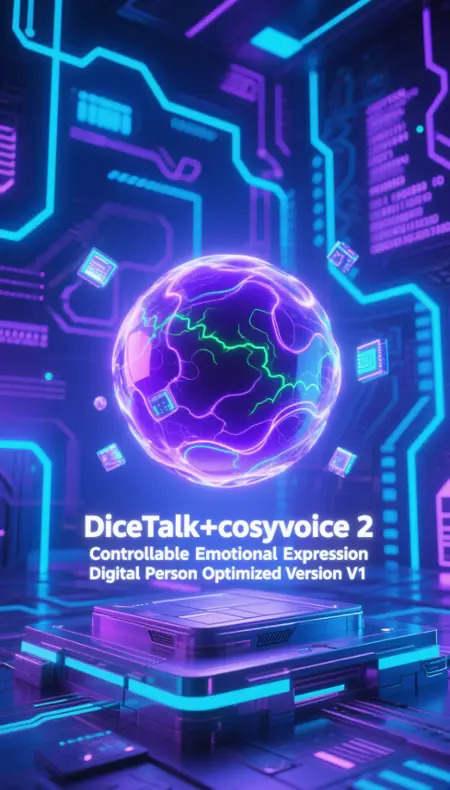 DiceTalk+cosyvoice 2 Controllable Emotional Expression Digital Person Optimized Version V1