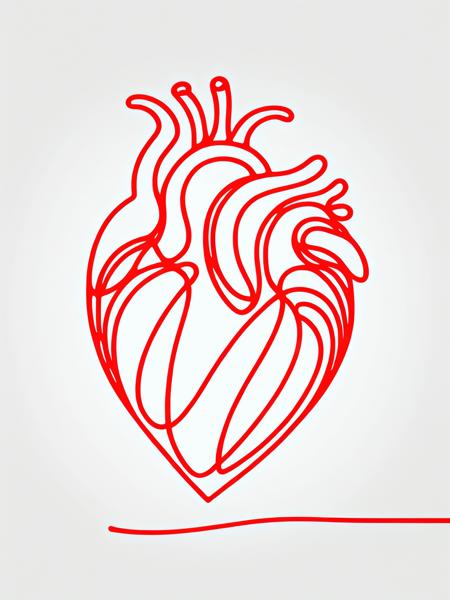 A red ais-lineart heart, white background <lora:Line_Art_SDXL:1>