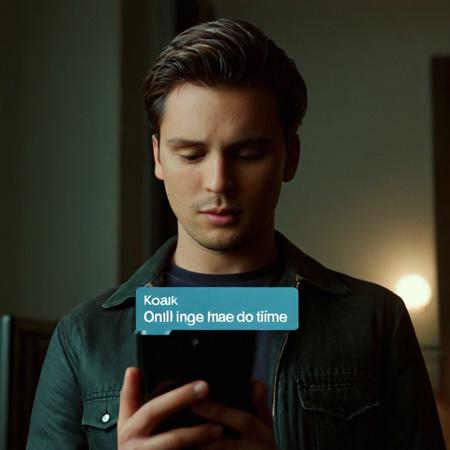 Text message on screen bubble (cinematic style) XL + F1D Text message v2