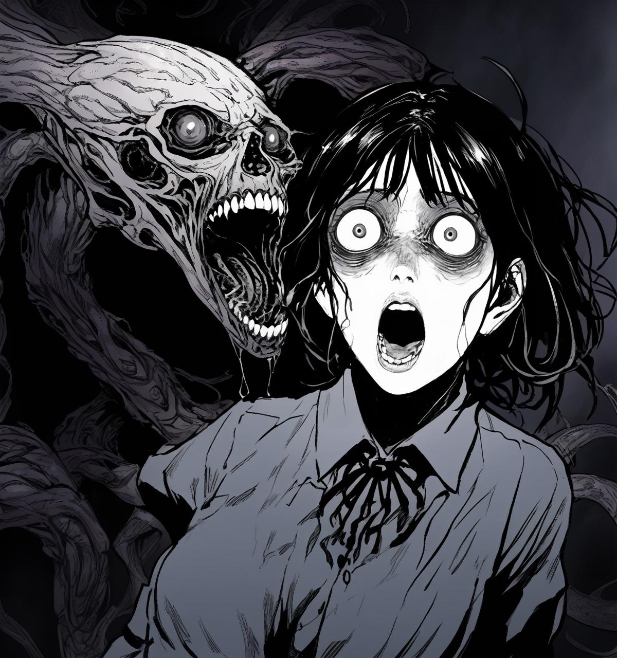 Junji Ito Style {SDXL Now Supported} image by ai_degenx