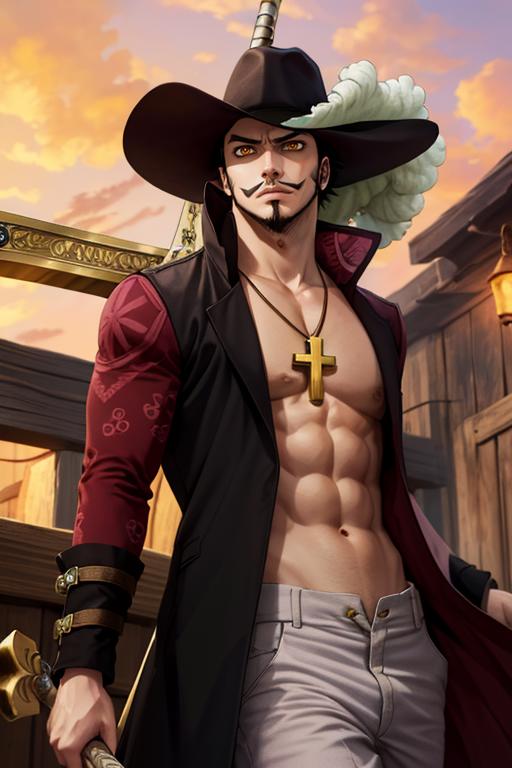 Dracule Mihawk | One Piece (anime character) | ownwaifu image by ownwaifu