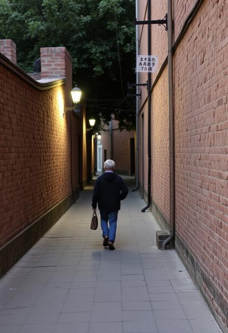 that distinct way of walking that gives the impression of not being from around these parts