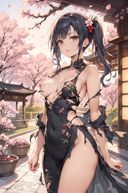 SDXL Pony Outfit exploding_clothes/torn_clothes