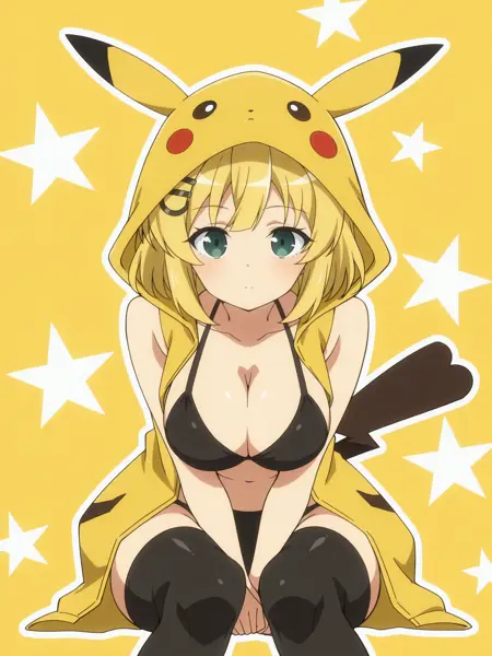 Pikachu Gijinka (Cosplay)(Pony/IL)