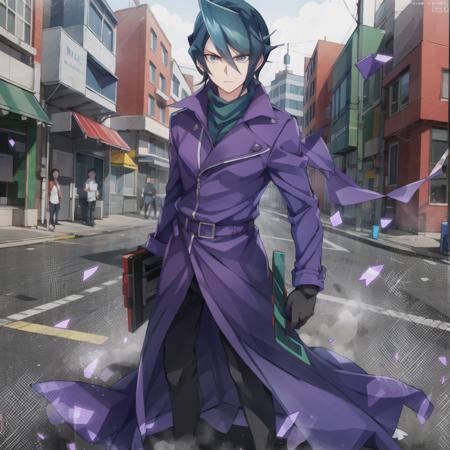 full body,
a boy, solo, master piece, male_focus, standing, gloves, street, <lora:kurosaki_shun:.7>