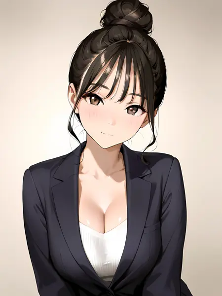 お団子ヘアー/single hair bun(XL,pony)