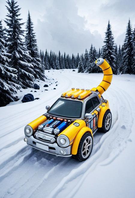 B4TT3R13S, cuteup, cute, cutieup, neko made of batteries, Pencil_morph_style, cat made of battery, snow, ice, Surreal with macabre undertones, earthy surreal edge,  feline made out of countless batteries,snow, ice, hyper detail, masterpiece, score_10, randshadscree, anime drawing style, anime movie, driving at high speed,countless galaxy,yellow, kitty made out of coffee, snow, ice, bright blue and yellow energized sport car, score_9, score_8_up, score_7_up, score_6_up, shiny, shiny, cloudy forest, Made of fluffy clouds, clutter, trash, fr0stwrld, snow, ice, B4TT3R13S