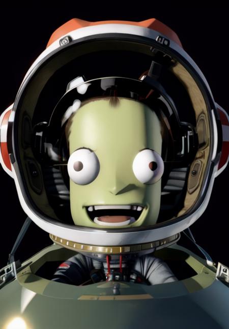 <lora:kerbal:0.8>, kerbal, cockpit, rocket