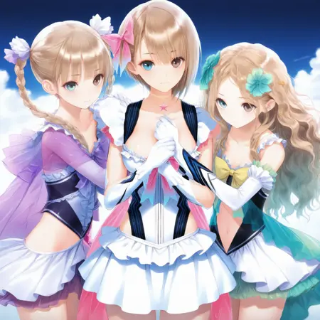 Blue reflection main characters.