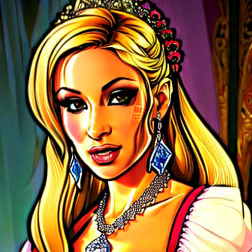 portrait of beautiful girl comic character <lora:GTA_Style:1> <lora:Sandee:1>