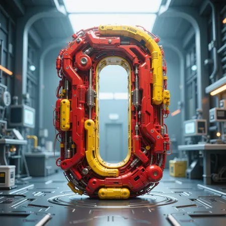 FLUX-3D Metal Mechanical Font