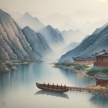 国画山水和水墨山水Chinese Landscape Art - v1.0 | Stable Diffusion Checkpoint |  Civitai