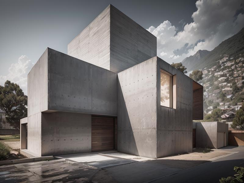 Fair-faced concrete architecture image by ipArchitecture