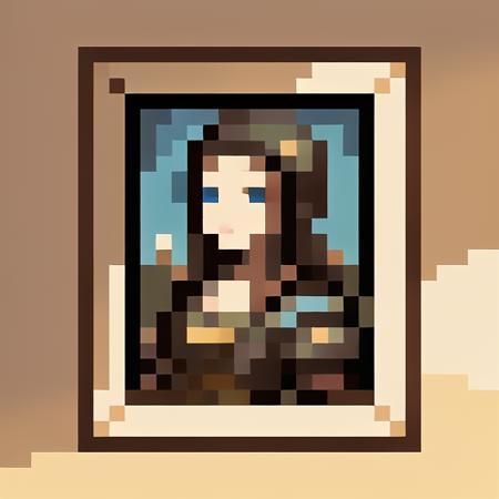 pixel,pixel art,pixelart,xiangsu,xiang su
Mona Lisa, da Vinci<lora:pixel_sprites_32:1>, masterpiece,best,quality