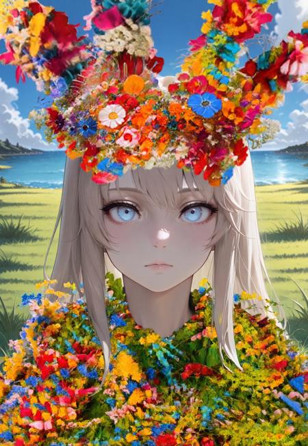 Midsommar May Queen Flower Dress illu - may queen dress