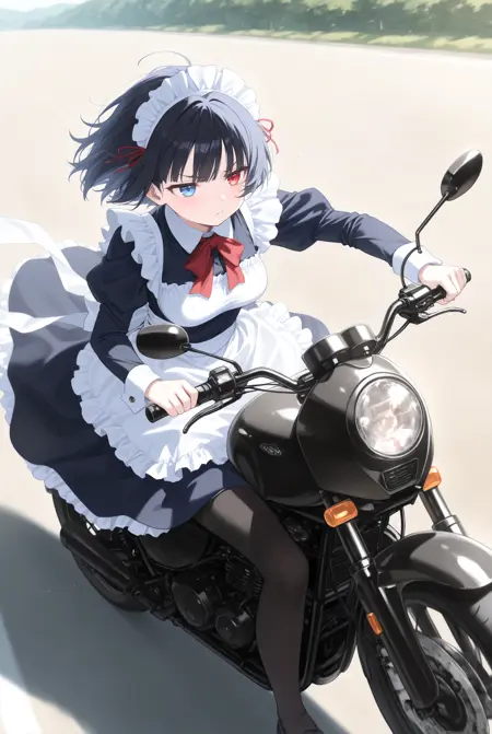 on motorcycle / バイク
