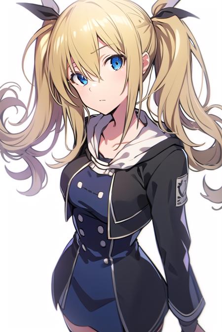 hinaearimura, <lyco:hinaearimura-LYCORIStest:1>,
hinae arimura, long hair, bangs, blue eyes, blonde hair, hair between eyes, twintails, hair ribbon, white ribbon, ribbon,
BREAK thighhighs, long sleeves, dress, collarbone, jacket, hood, black footwear, black dress, white thighhighs, zettai ryouiki,
BREAK looking at viewer, hands behind head,
BREAK indoors, classroom,
BREAK <lora:GoodHands-vanilla:1>, (masterpiece:1.2), best quality, high resolution, unity 8k wallpaper, (illustration:0.8), (beautiful detailed eyes:1.6), extremely detailed face, perfect lighting, extremely detailed CG, (perfect hands, perfect anatomy),