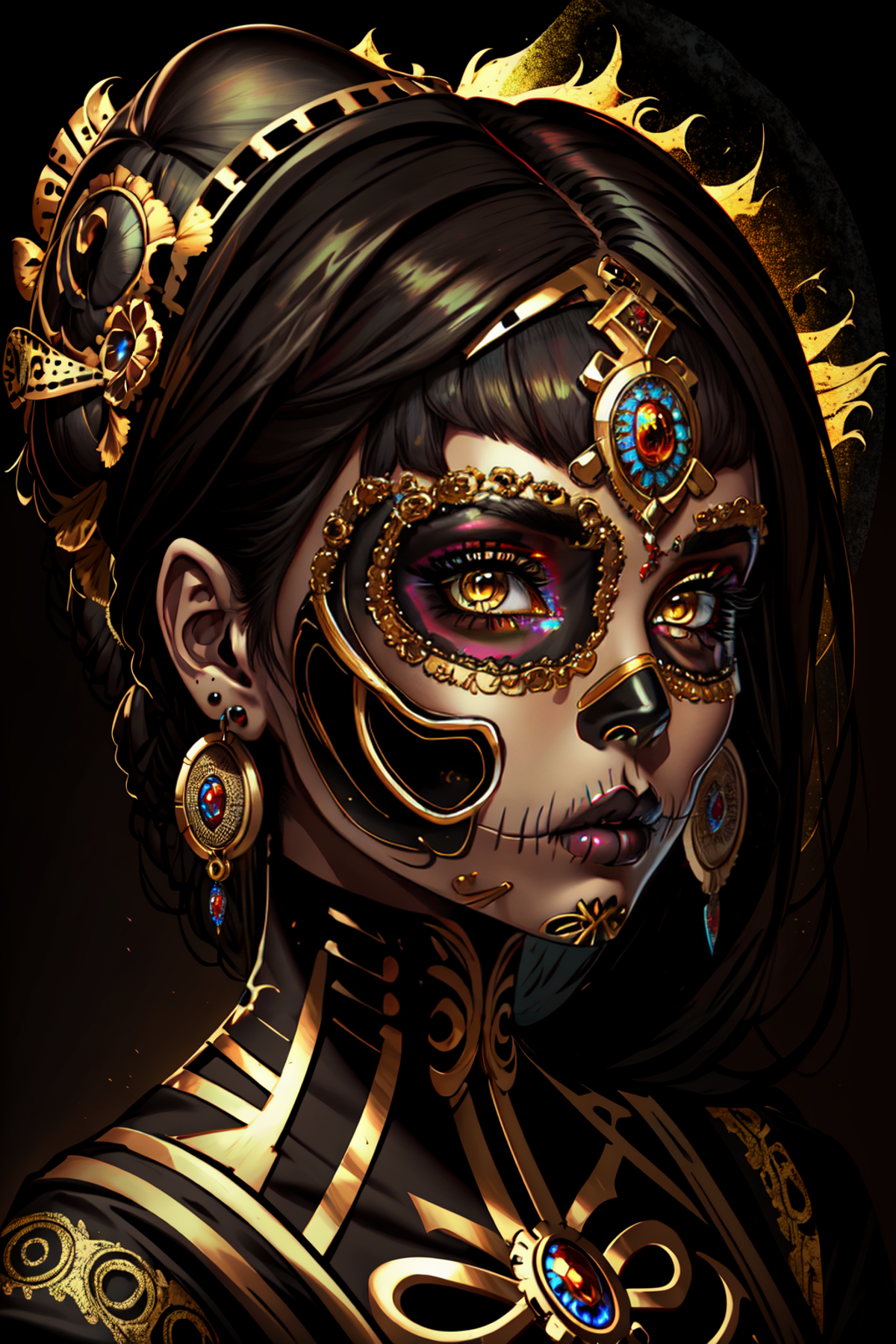 Calavera Sugar Skull image by duskfallcrew